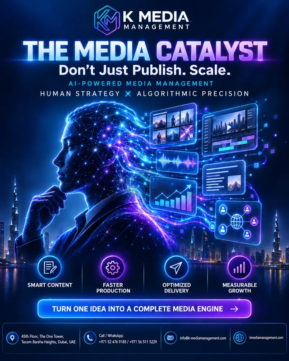 AI Media Management & Content Automation Dubai | K Media