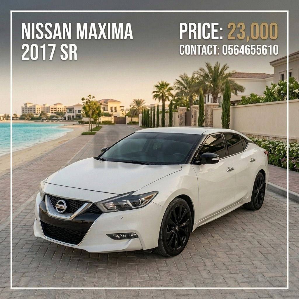 Nissan Maxima 2017 SR for Sale - Well-Maintained & Sporty