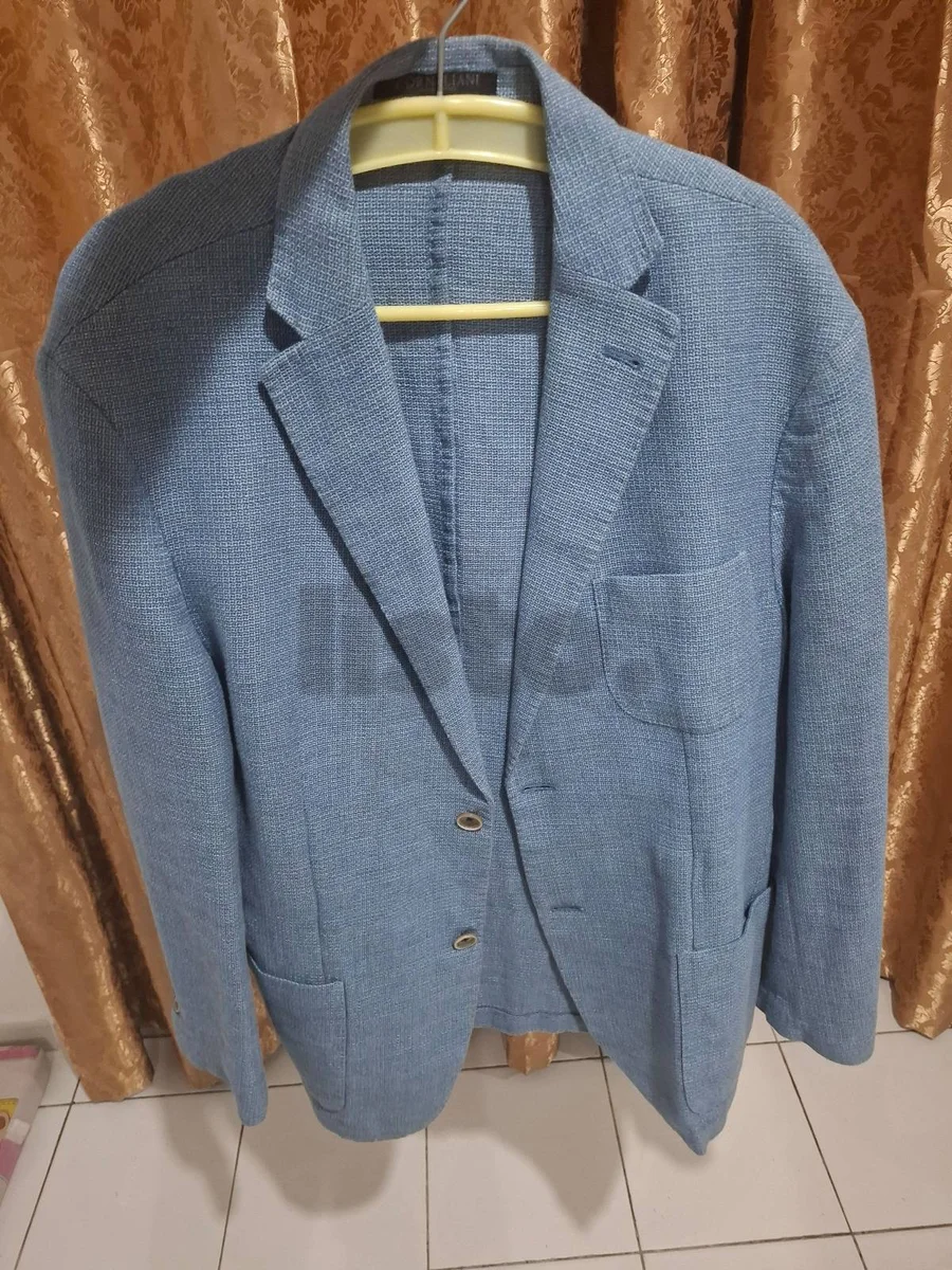 Stylish Corneliani Men's Light Blue Blazer - Smart Casual Jacket
