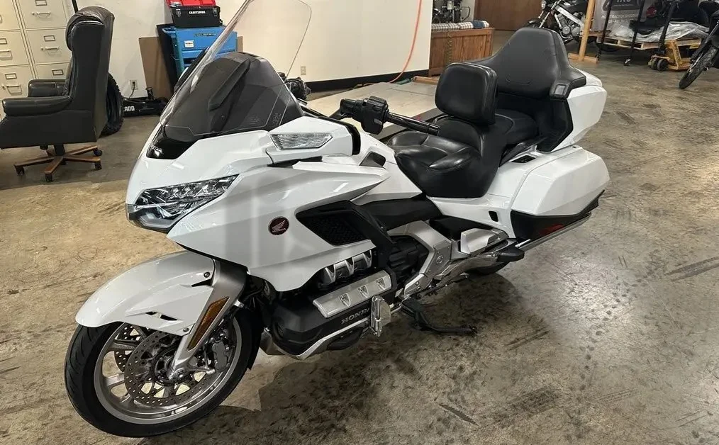 Honda Gold Wing Touring Motorcycle - White, Excellent Condition