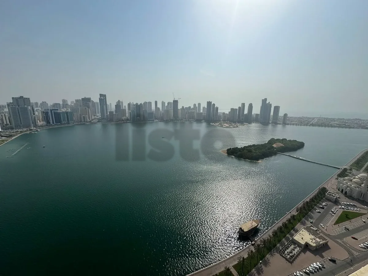 Apartment three rooms and a hall Al Majaz 1 direct sea view free air conditioning free parking