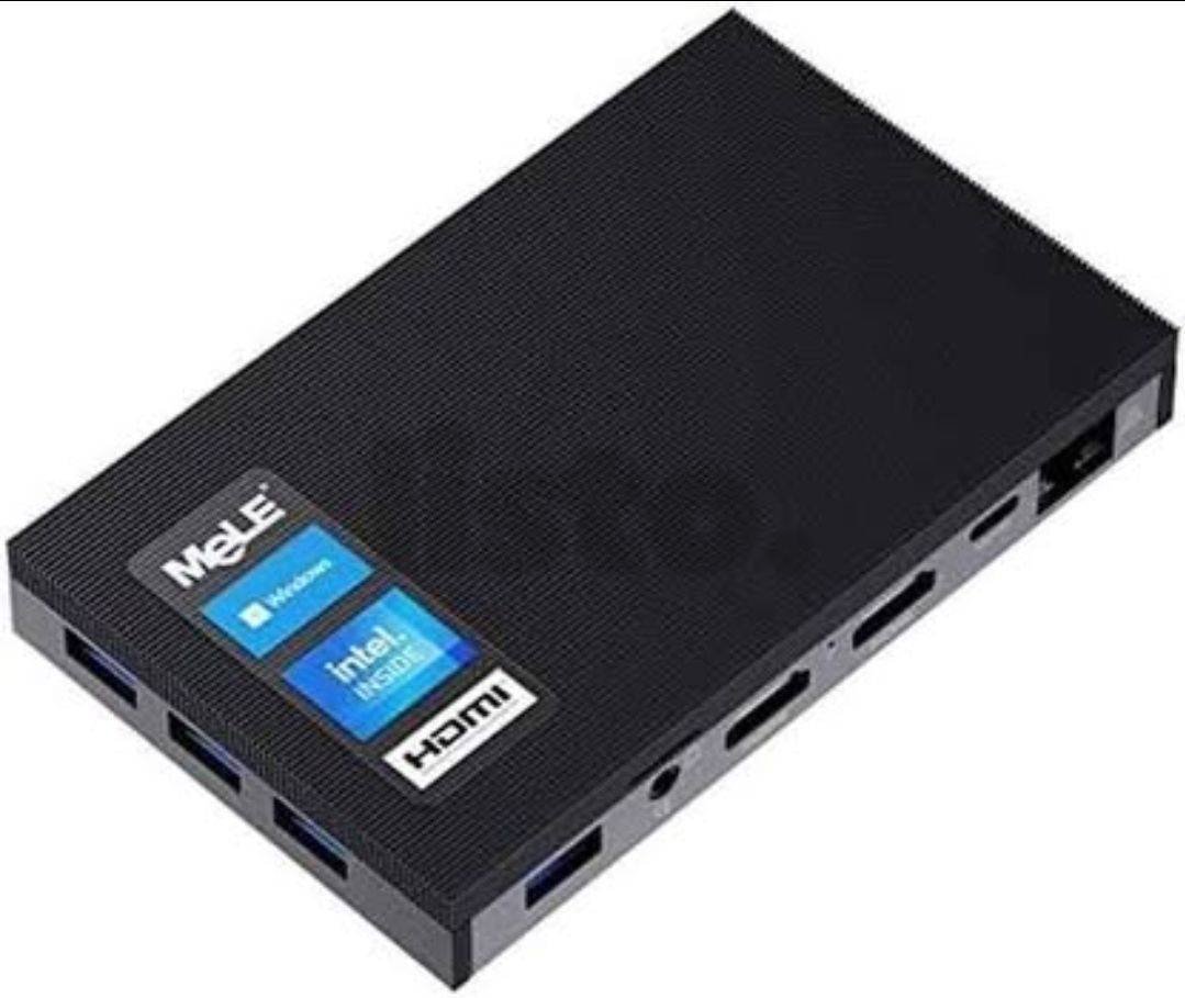 MeLE Quieter 2Q Fanless Mini PC, Intel Celeron J4125, 8GB LPDDR4 RAM, Wi-Fi 5, Windows 11 Pro