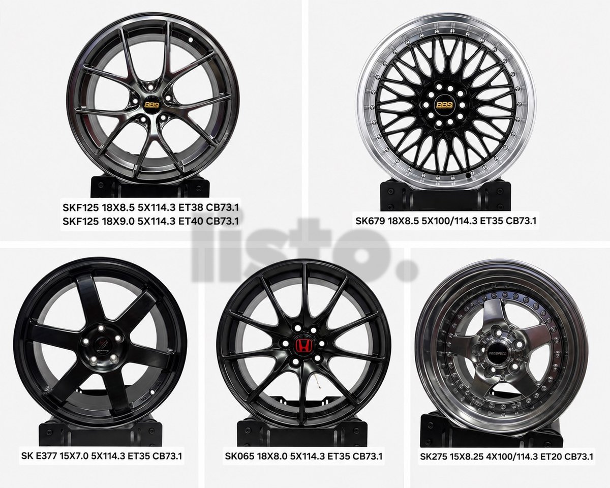 Car Alloy Wheels & Rims - Various Sizes & Brands
