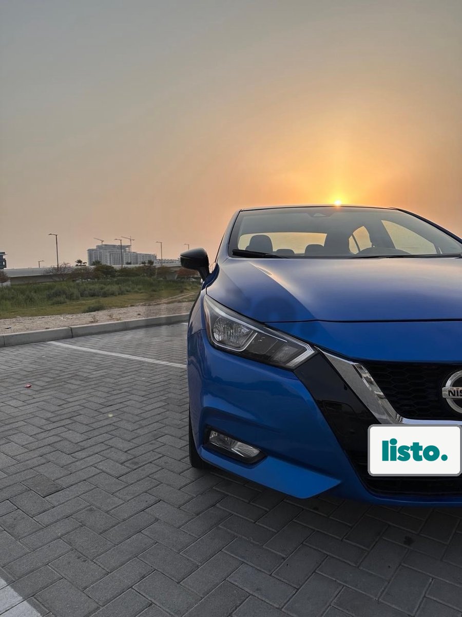 Nissan Sunny for sale - blue, excellent condition, Dubai plate