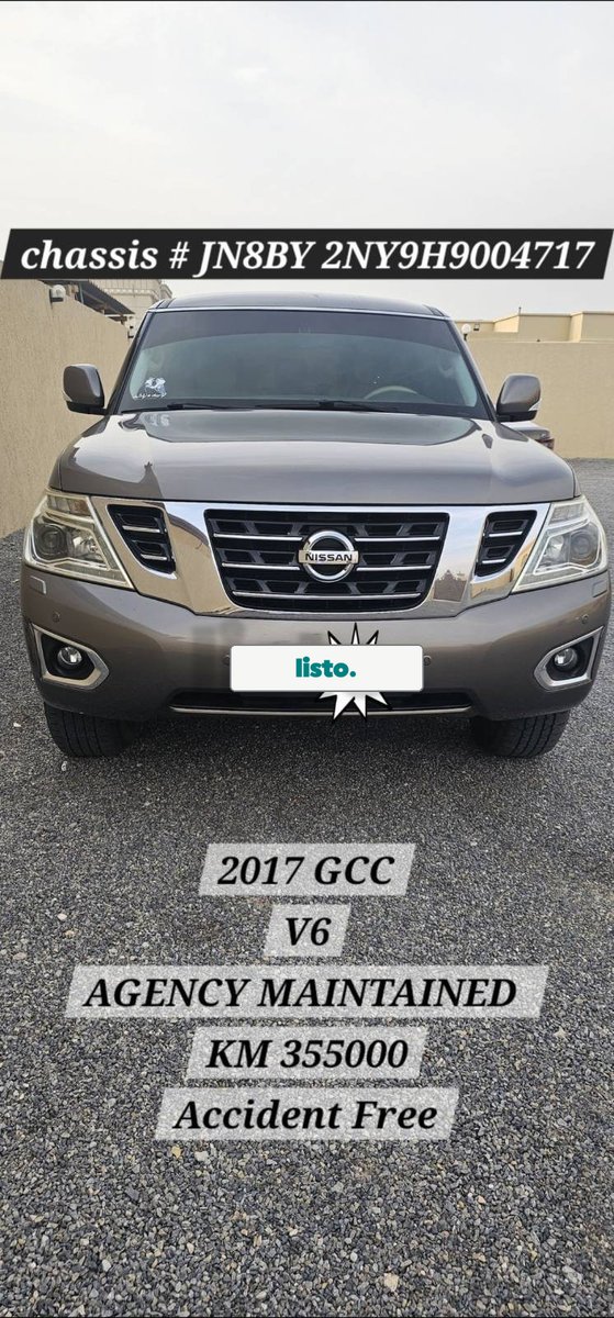 2017 Nissan Patrol V6 GCC - Agency Maintained, Accident Free