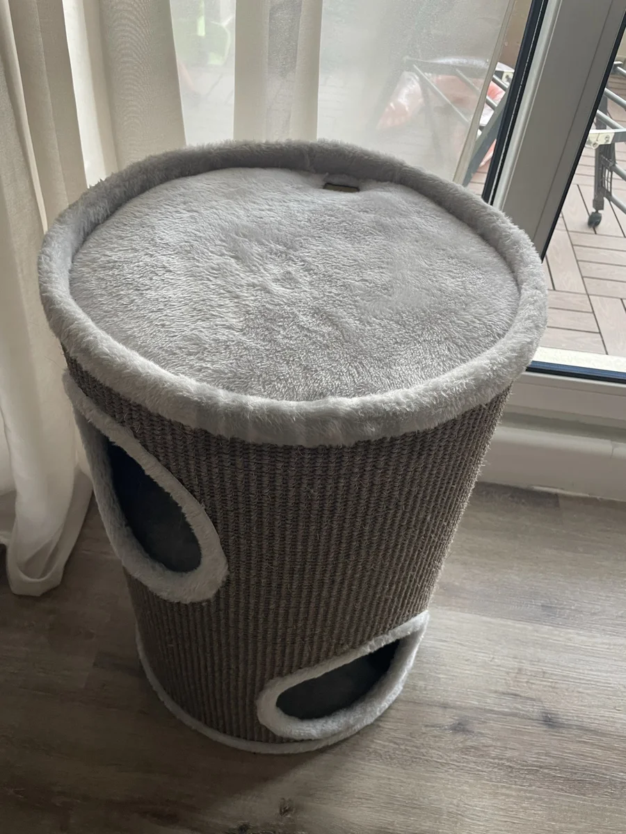 Cat Scratching Barrel & Play Tunnel - Cozy Pet Furniture