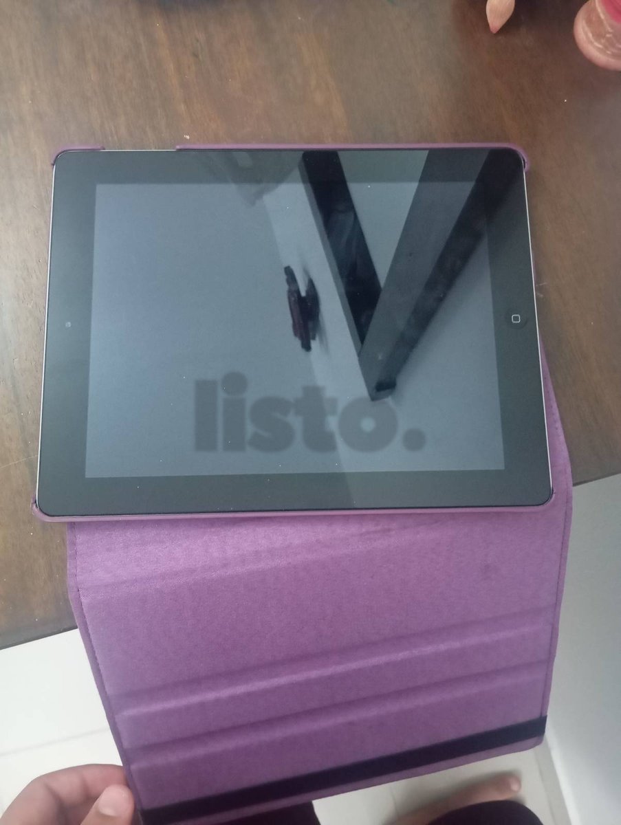 Apple iPad Tablet with Purple Protective Case - Good Condition