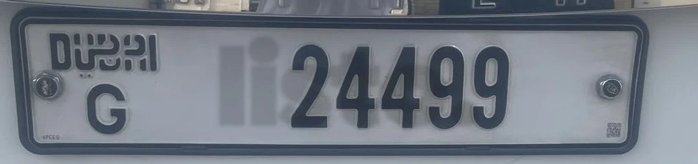 Exclusive Dubai Plate Number G 24499 - Unique Opportunity!